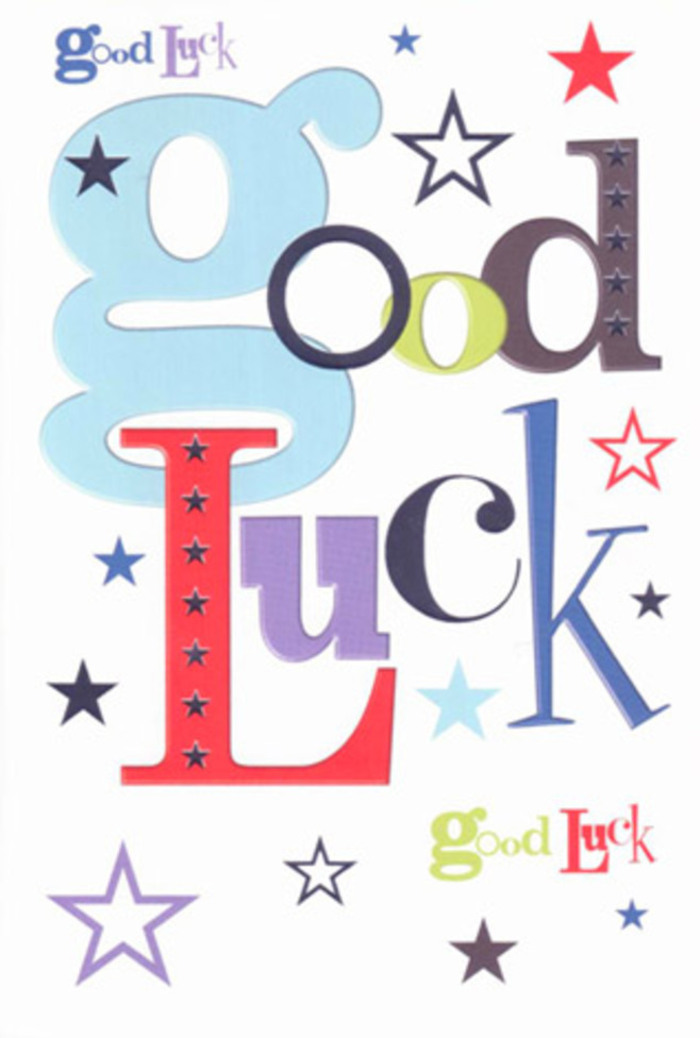 This luck-themed card, much admired across Upper Clapton, brims with vitality and optimism-a visual symphony crafted with heartfelt enthusiasm and an eye for detail. Every letter leaps off its luminous white canvas: a gentle sky-blue 'g', slender jet-black companions, and exuberant reds play together, all punctuated by a scatter of colored stars. The design has the energy of a community cheering in Springfield Park, mixing laughter, warmth, and nervous excitement. Stars in indigo, turquoise, soft lavender, and sprightly greens dash across the card, giving it an air of boundless possibility, much like the horizons seen from Clapton Common. Fine, modern fonts blend with shimmering hues to create a balanced yet vibrant tableau; negative space invites the eye to rest, highlighting each thoughtful detail. The finish is as smooth and satisfying as the best quality bouquet wrap-luxurious yet approachable. It feels like a talisman-a remembrance of encouragement and faith, ready to slip into a bouquet destined for a local who's embarking on something new. Every glance imparts a gentle assurance: you're supported, and luck is just around the corner, waiting in Upper Clapton's welcoming embrace.